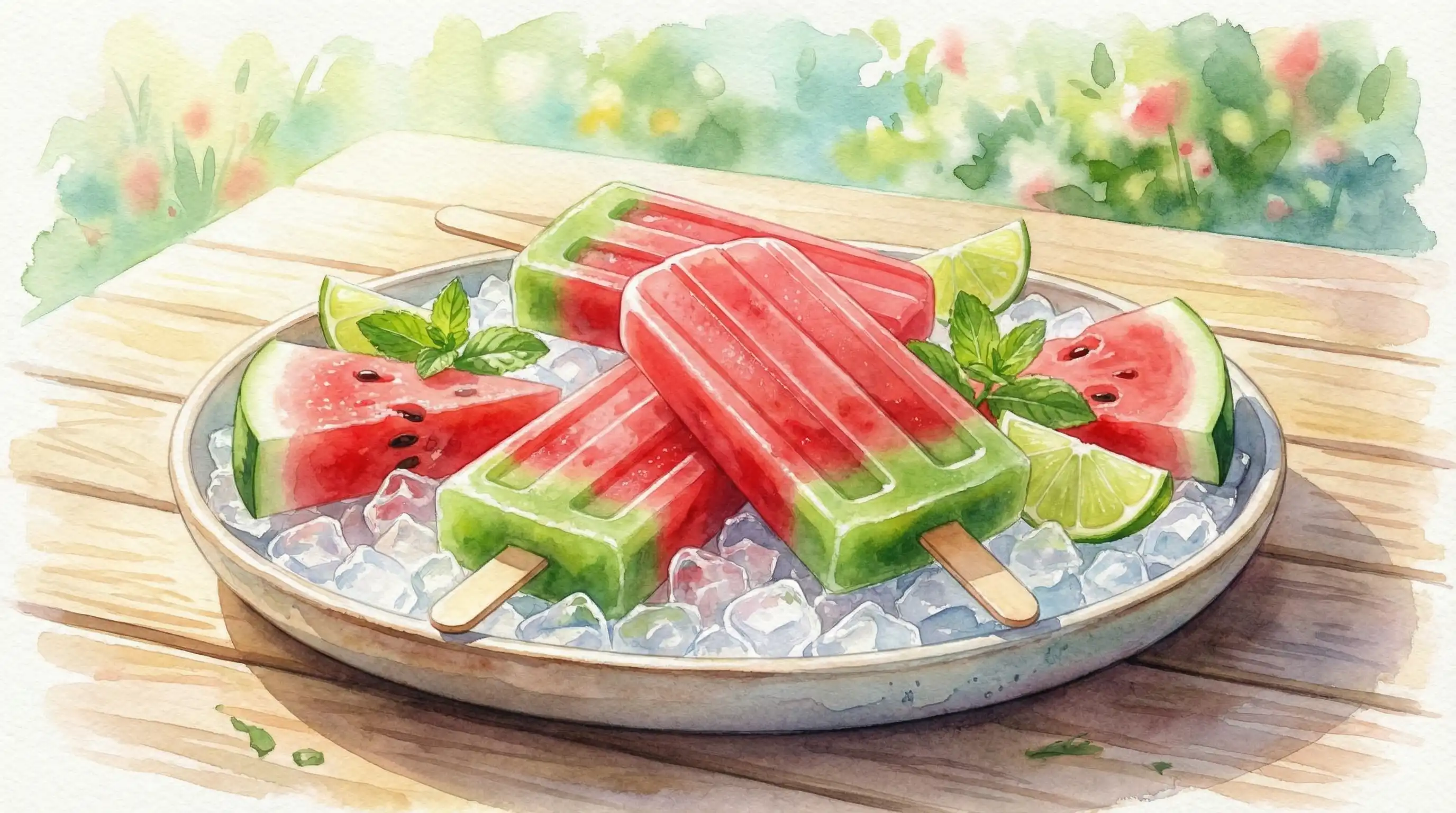 西瓜冰棍夏日甜品 - 黑料网导航